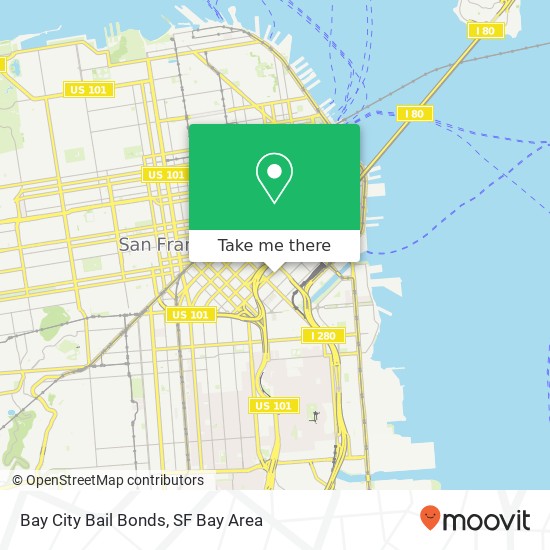 Bay City Bail Bonds map