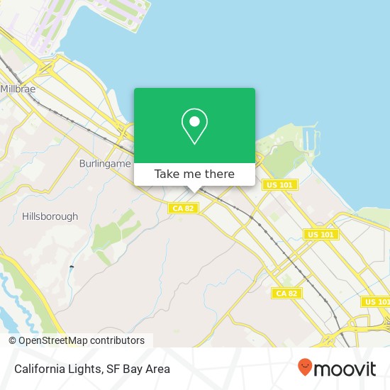 California Lights map