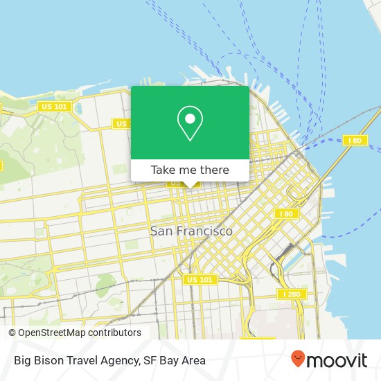 Big Bison Travel Agency map