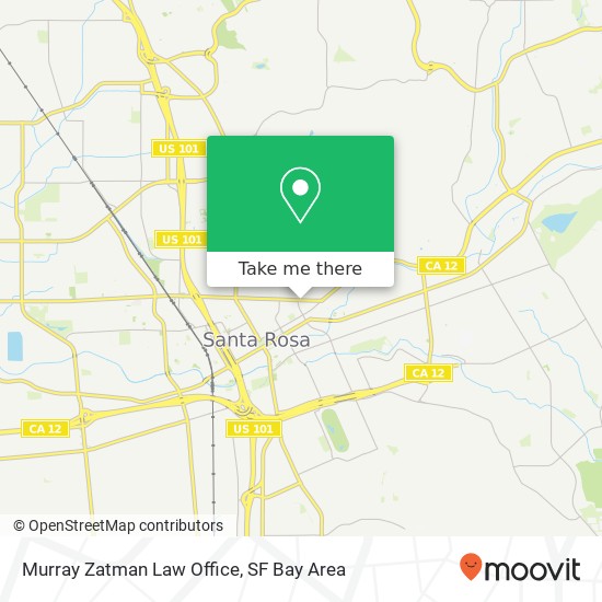 Murray Zatman Law Office map