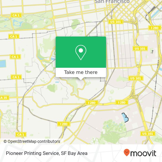 Mapa de Pioneer Printing Service