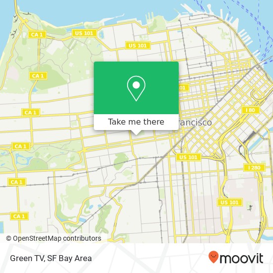 Green TV map