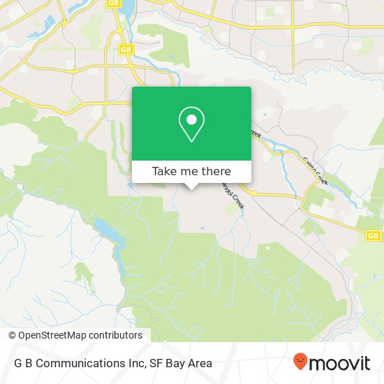 G B Communications Inc map