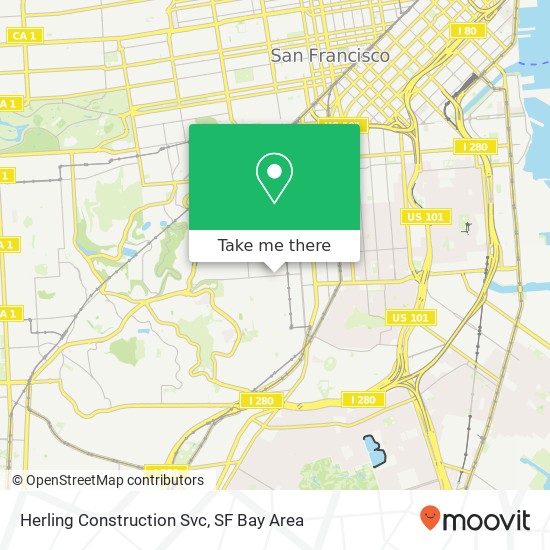 Herling Construction Svc map