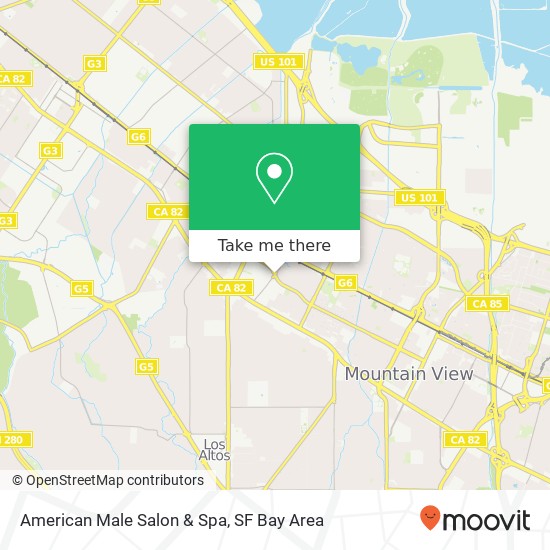 Mapa de American Male Salon & Spa