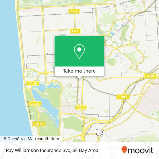 Ray Williamson Insurance Svc map