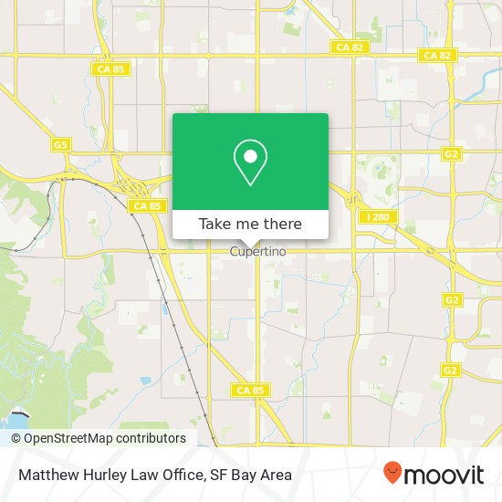 Mapa de Matthew Hurley Law Office