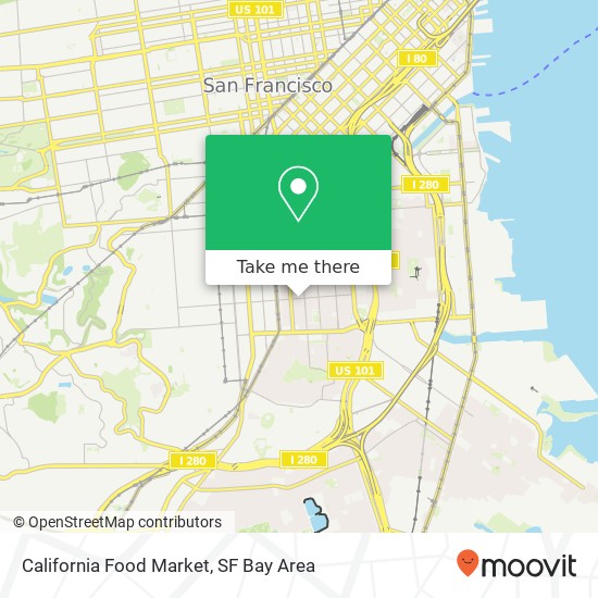 Mapa de California Food Market