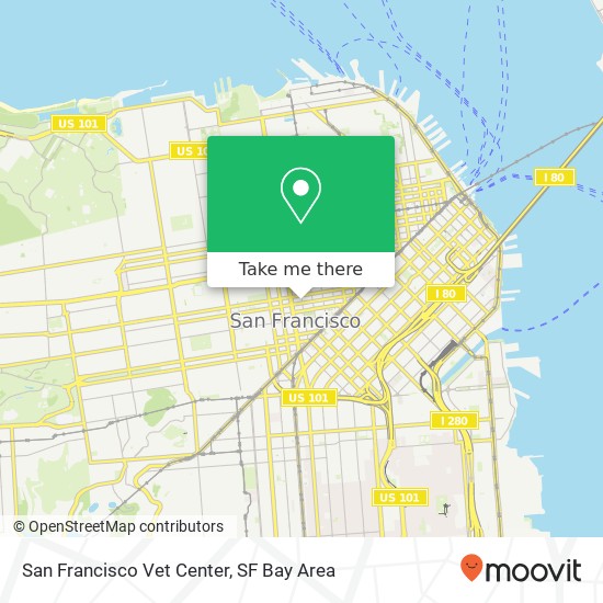San Francisco Vet Center map
