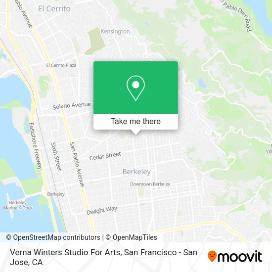 Verna Winters Studio For Arts map