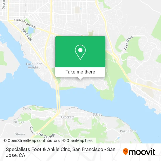 Mapa de Specialists Foot & Ankle Clnc