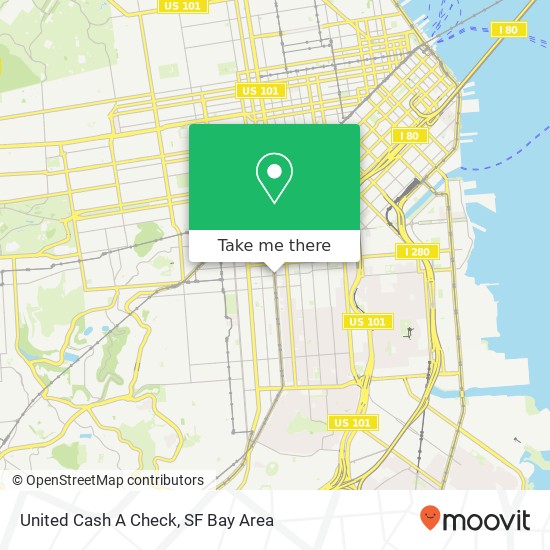 United Cash A Check map