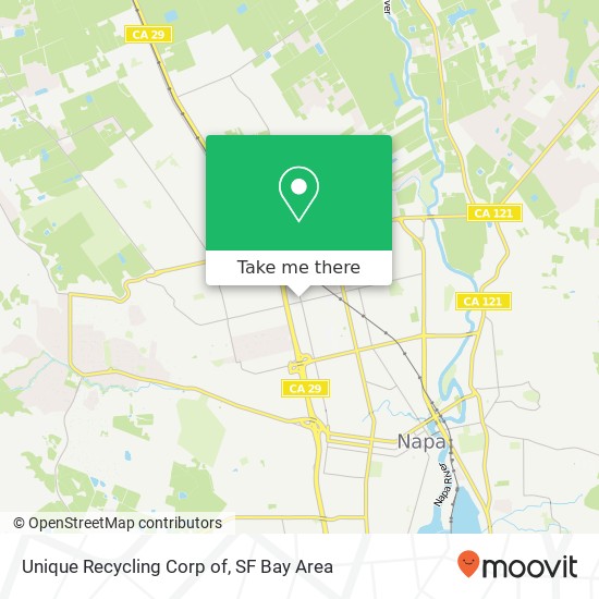 Unique Recycling Corp of map