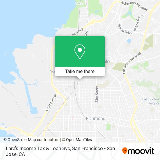 Lara's Income Tax & Loan Svc map