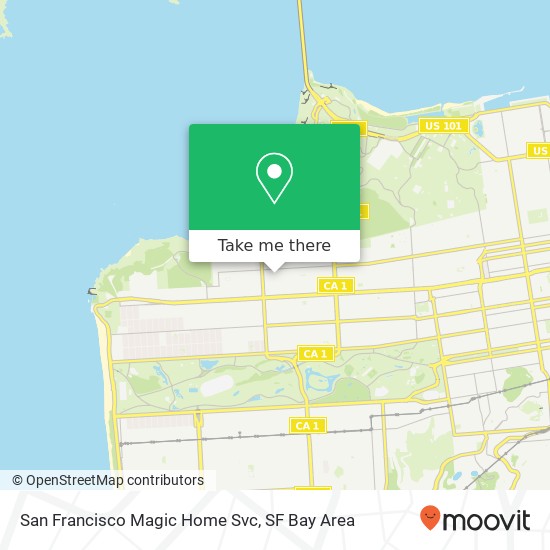 San Francisco Magic Home Svc map