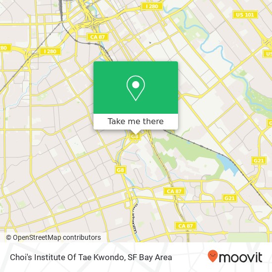 Choi's Institute Of Tae Kwondo map