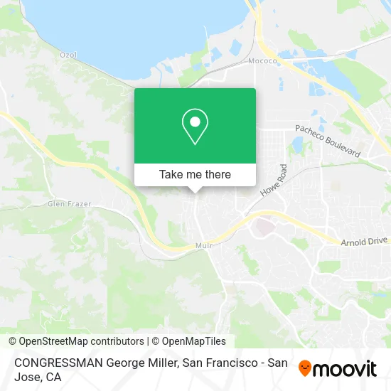 Mapa de CONGRESSMAN George Miller