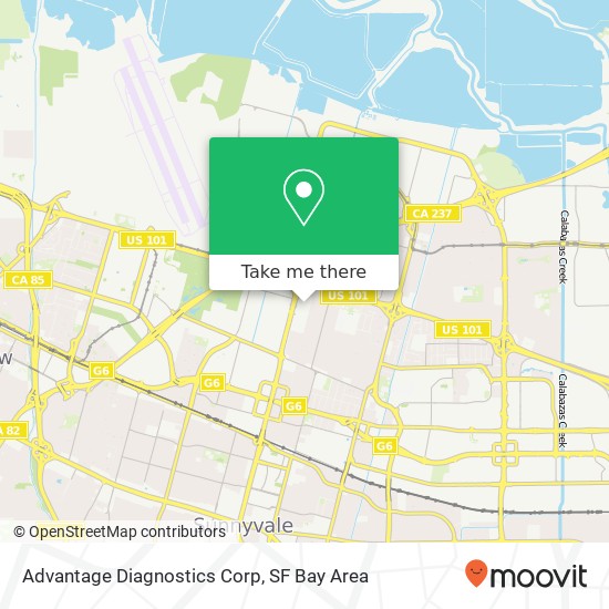 Advantage Diagnostics Corp map