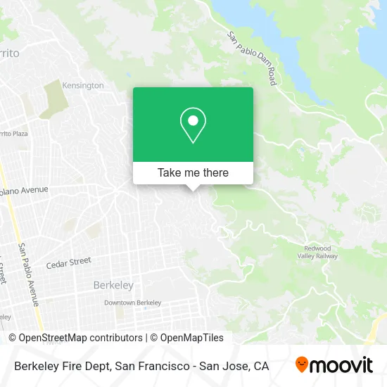 Mapa de Berkeley Fire Dept