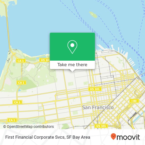 First Financial Corporate Svcs map