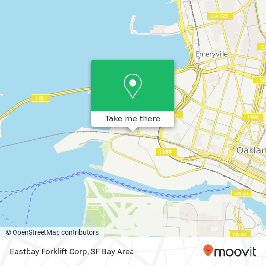 Eastbay Forklift Corp map