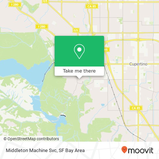 Mapa de Middleton Machine Svc