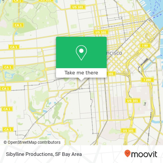 Sibylline Productions map