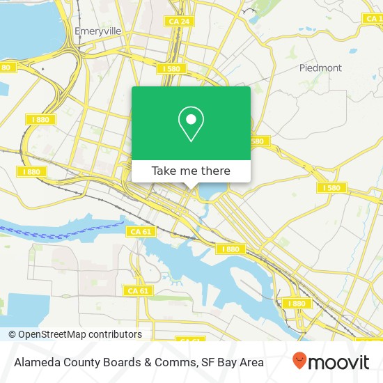 Mapa de Alameda County Boards & Comms