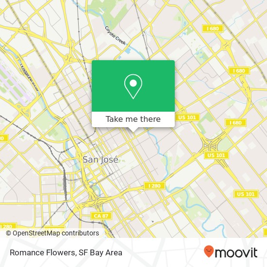 Romance Flowers map