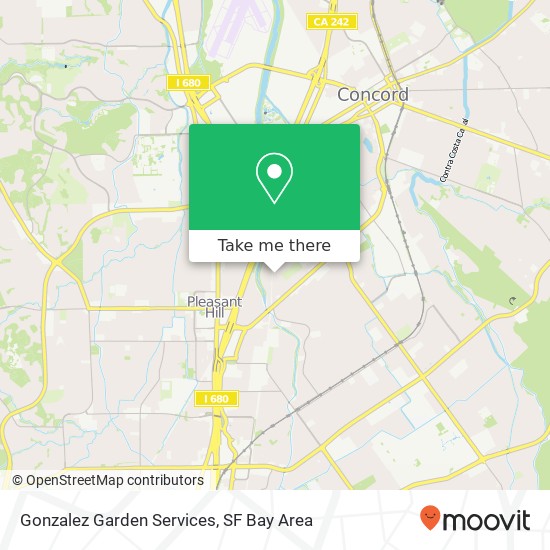 Mapa de Gonzalez Garden Services