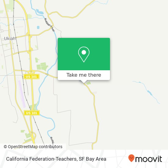 Mapa de California Federation-Teachers