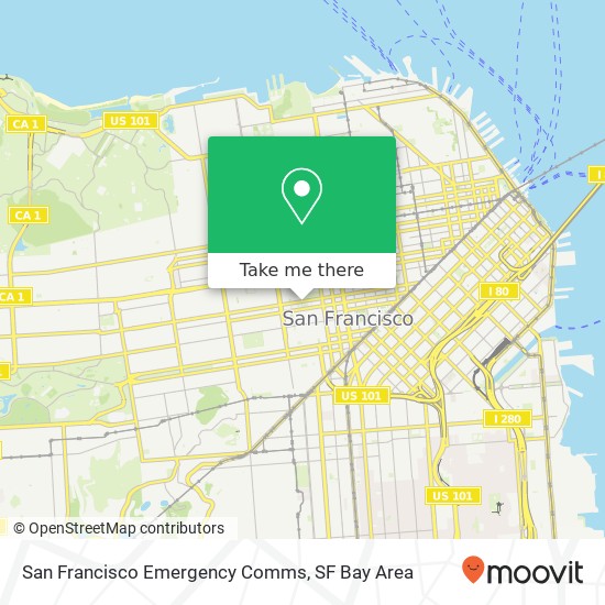 San Francisco Emergency Comms map