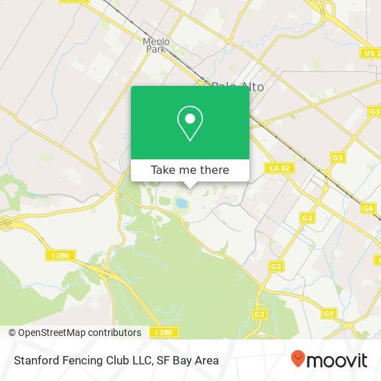 Mapa de Stanford Fencing Club LLC