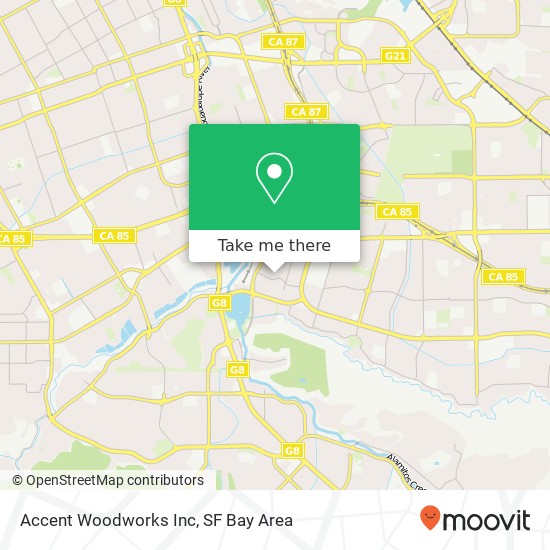 Accent Woodworks Inc map