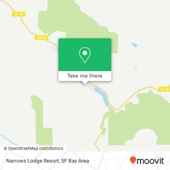 Mapa de Narrows Lodge Resort