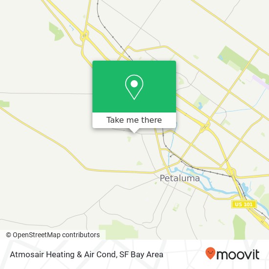 Mapa de Atmosair Heating & Air Cond