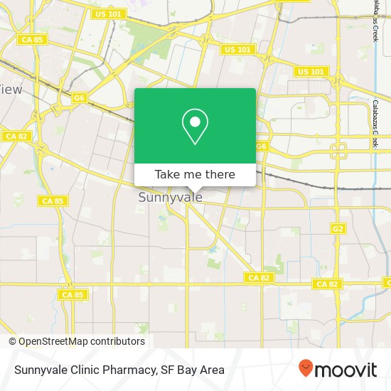 Mapa de Sunnyvale Clinic Pharmacy