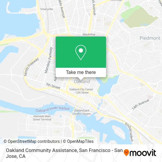 Oakland Community Assistance map