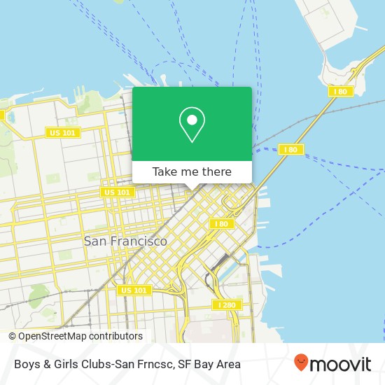 Mapa de Boys & Girls Clubs-San Frncsc