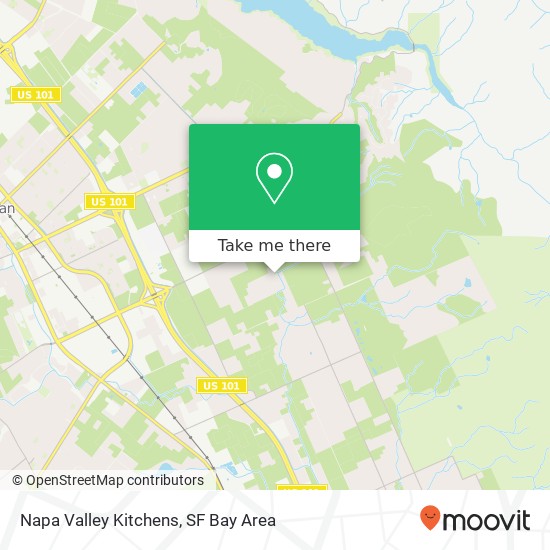 Mapa de Napa Valley Kitchens