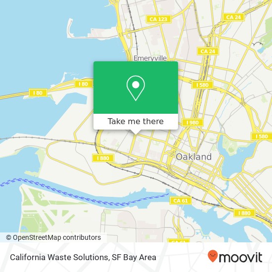 Mapa de California Waste Solutions