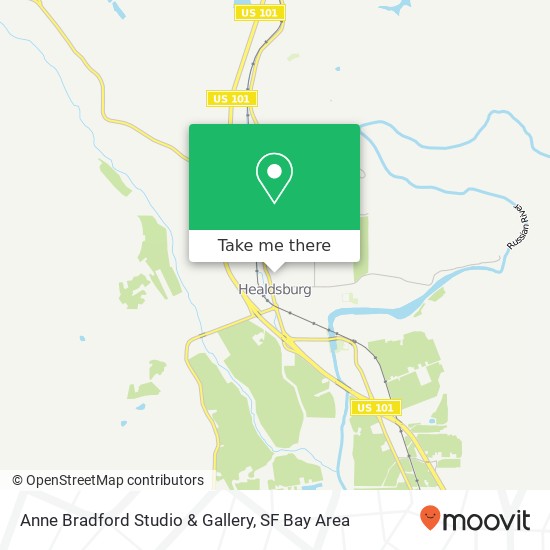 Anne Bradford Studio & Gallery map