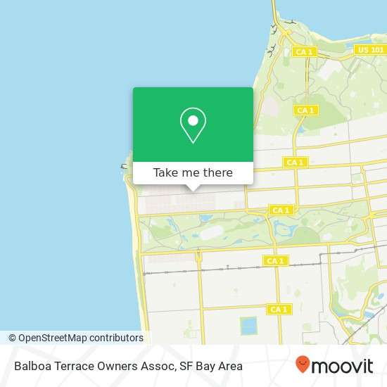 Mapa de Balboa Terrace Owners Assoc