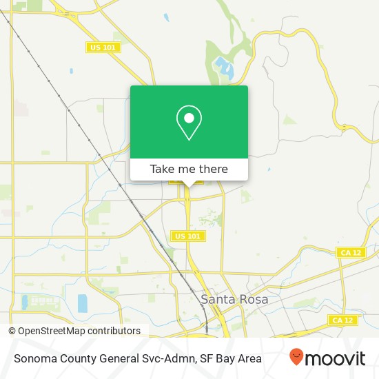 Sonoma County General Svc-Admn map