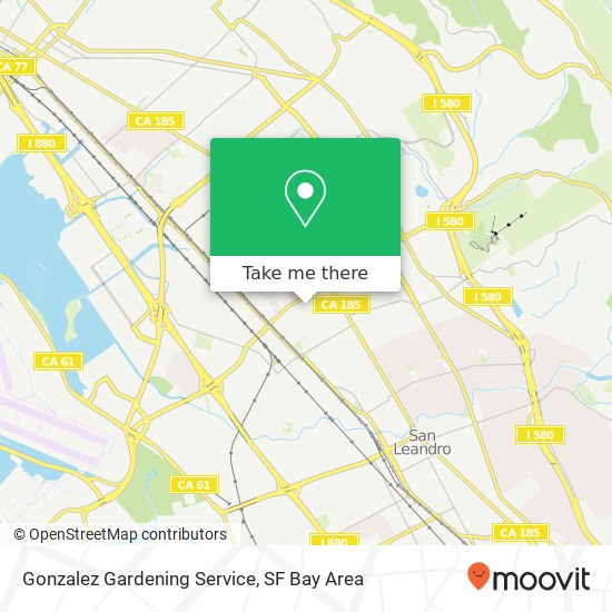 Gonzalez Gardening Service map