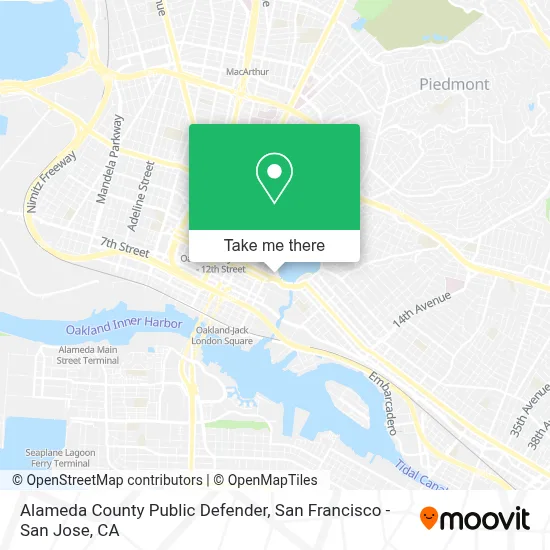 Alameda County Public Defender map