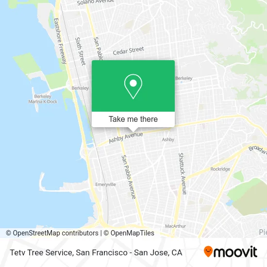Mapa de Tetv Tree Service