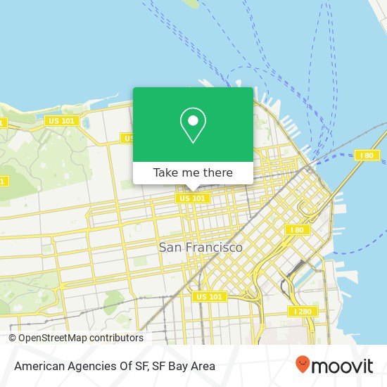 American Agencies Of SF map