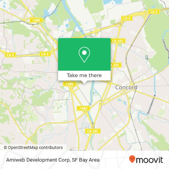 Amiweb Development Corp map