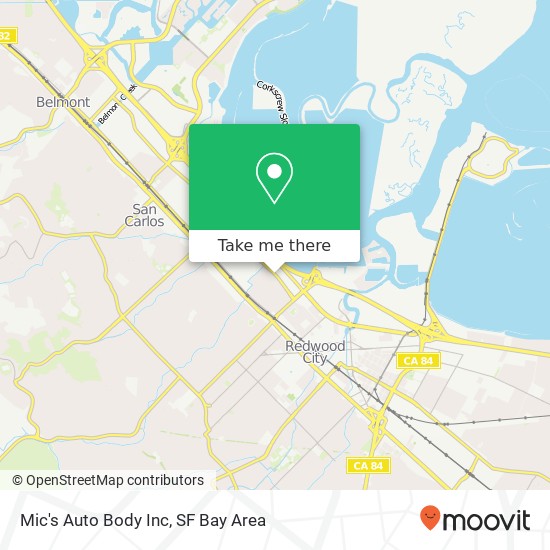 Mic's Auto Body Inc map